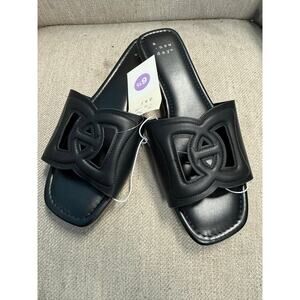 NWT Ladies A New Day Black Deidra Sandals - 6.5